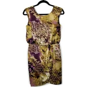 Watercolor Floral Print Dress | Size 6P